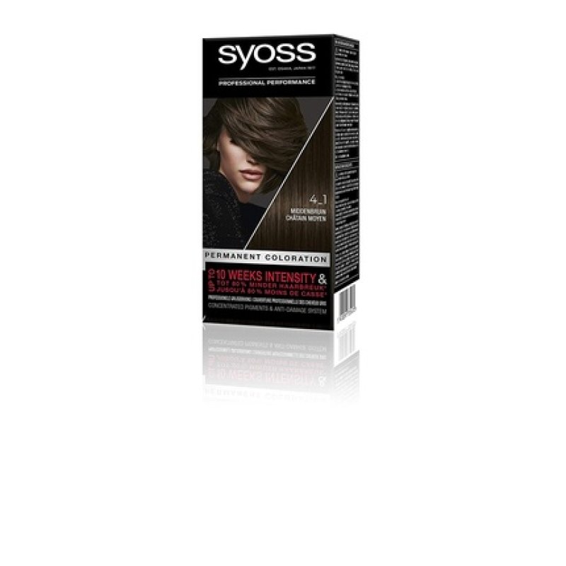Syoss Color Baseline 4-1 Medium Brown Hair Dye