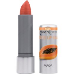 Greenland Lip Care with Papaya Colour Pampering Lipstick for Natural Lip Glow Tinted Balm with Shea Butter and Beeswax