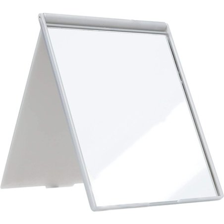 SIBEL Small Folding Makeup/Shaving Mirror Silver