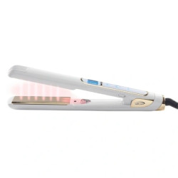 Sibel Ultron Mach Plus Hair Straightener White And Gold