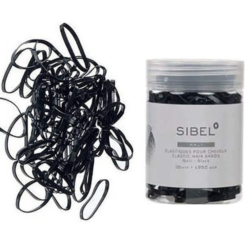 Sibel Black Elastics 35mm - Pack of 250