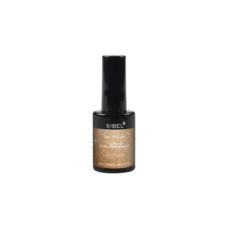 Sibel Gel Nail Polish Color 103 Dazzling Gold 14 Milliliters