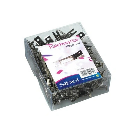 Sibel Metal Triple Clips 100 Pieces