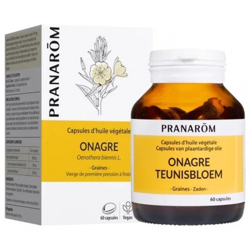 Pranarom Evening Primrose Oil Capsules Food Supplement 60 Capsules