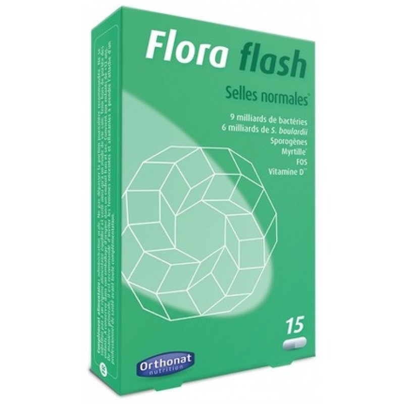 Orthonat Flora Flash Normal Bowel Movement 15 Capsules