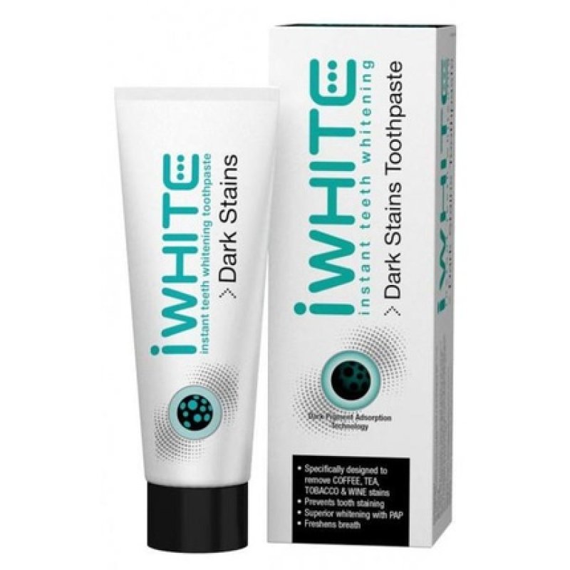 Iwhite Iwhite Dark Stains Toothpaste Pack 75ml Brush