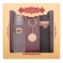 Cuba Royal Gift Set - Eau De Toilette Spray 100ml, After Shave 100ml, Keychain