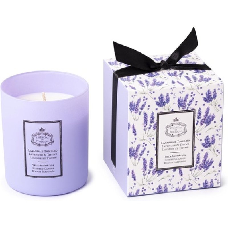 Essências de Portugal Natural Scented Candle Lavender and Thyme 180g