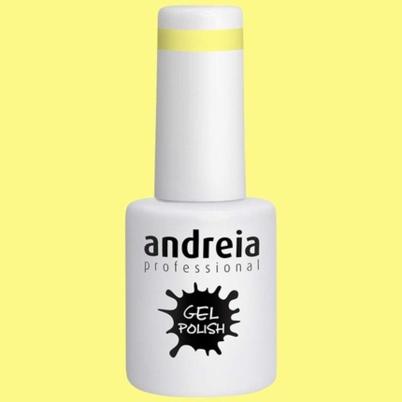 Andreia Semi-Permanent Nail Gel Polish Colour 202 Yellow 10ml