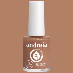 Andreia Halal Breathable Nail Polish Glossy Vegan and Cruelty-Free 10.5ml B18 Grey