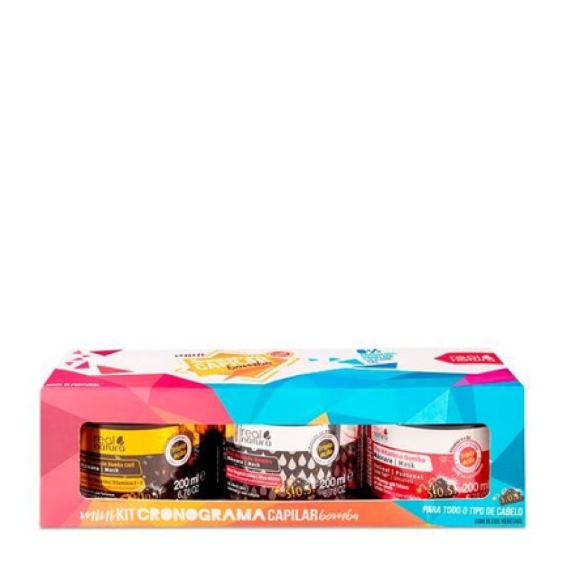 Real Natura Mini Kit Hair Schedule 3x200ml - Professional Hair Care