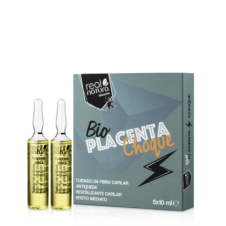 Real Natura Bio Placenta Shock Ampoules 5x10ml - Professional Hair Care