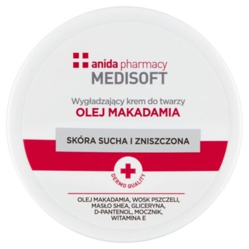 Medisoft Smoothing Face Cream with Macadamia Oil 100ml Anida
