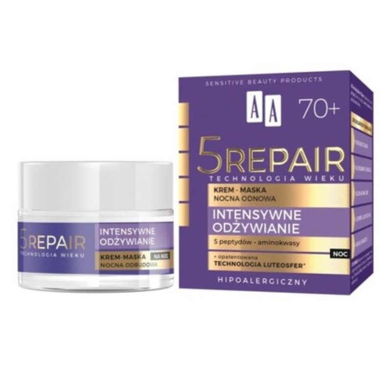 Age Technology 5Repair 70 Night Cream Mask Rebuilding 50ml