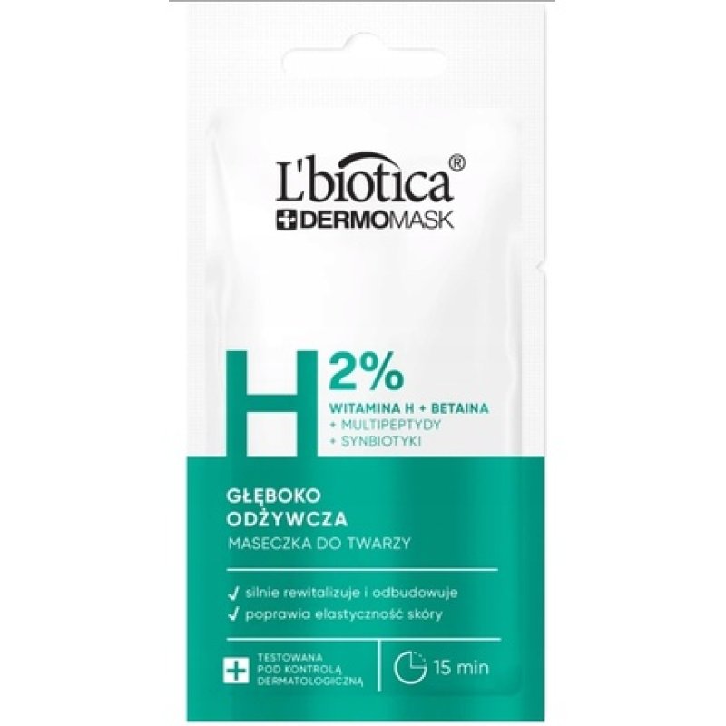 Lbiotica Dermomask Deeply Nourishing Face Mask With Vitamin H 8 Ml