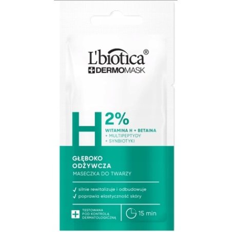 Lbiotica Dermomask Deeply Nourishing Face Mask With Vitamin H 8 Ml