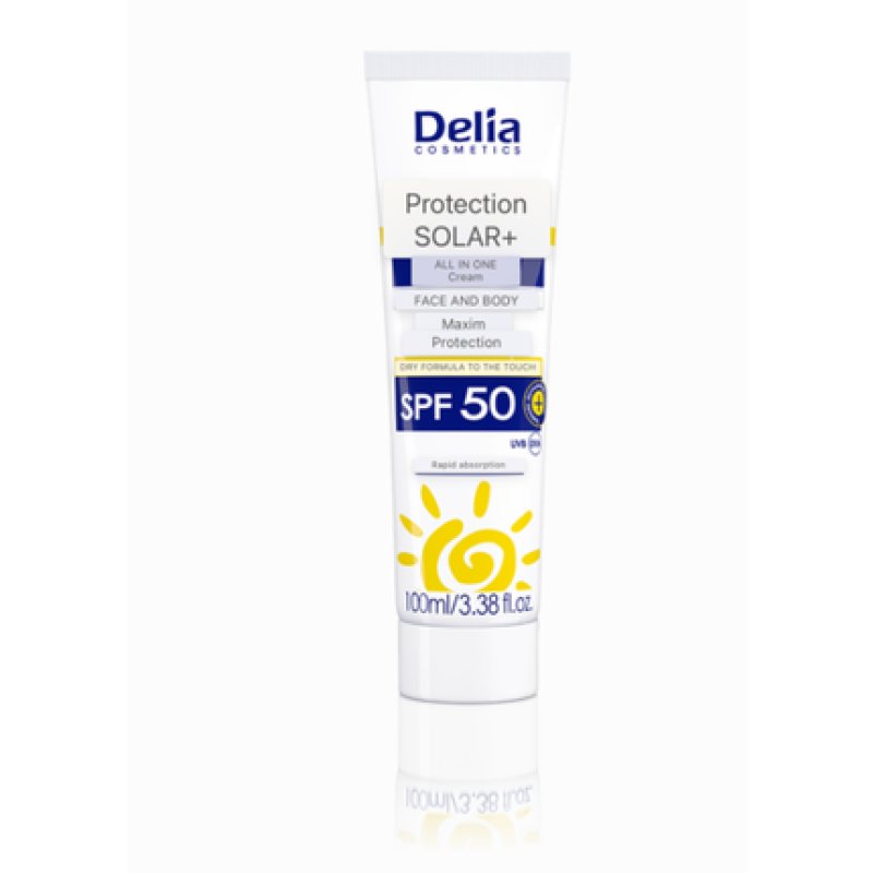 Delia Cosmetics SOLAR Sunscreen Moisturizer SPF 50 100ml