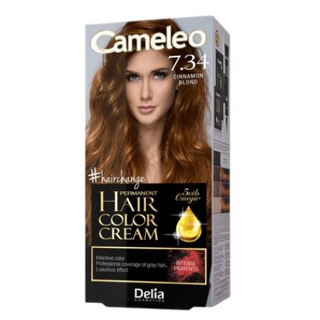 Cameleo Omega Hair Dye 7.34 Cinnamon Blonde