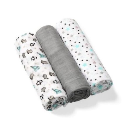 BabyOno Grey Bamboo Diapers