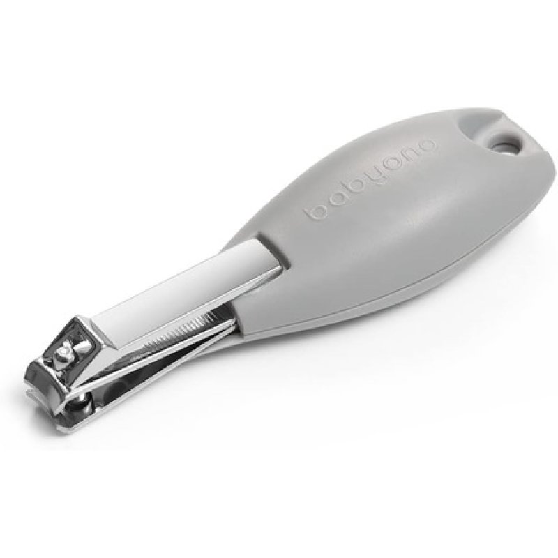 Babyono Nail Clippers for Babies and Children with Ergonomic Handle Stainless Steel Grey