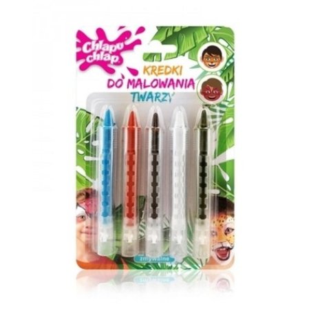 Chlapu Chlap Face Painting Crayons For Boys - 5 Pieces