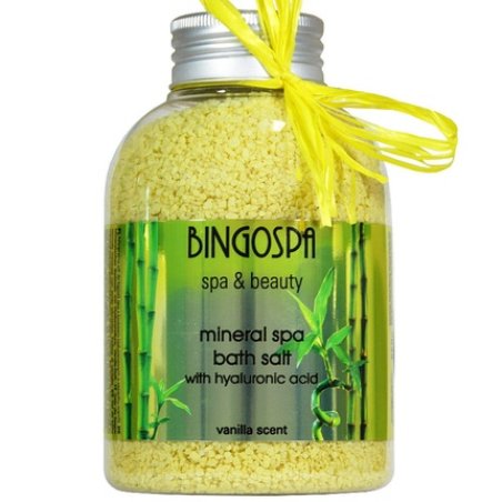 Bingo Spa Mineral Bath Salt With Hyaluronic Acid Vanilla 650g