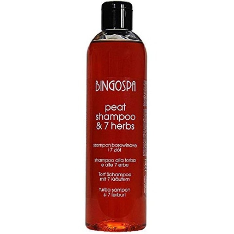 BINGOSPA Peat Shampoo with Seven Herbs for Oily Hair 300ml