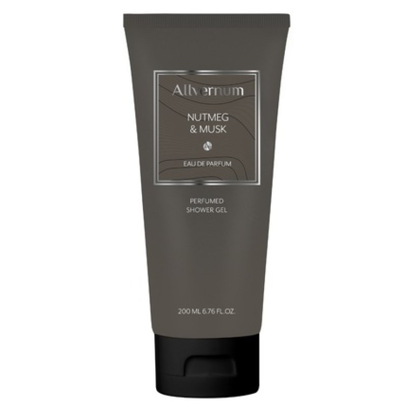 Allvernum Fragrant Shower Gel Nutmeg & Musk Vegan, 200 Ml
