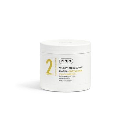 Ziaja Banana Flower Mask For Damaged Hair - 350ml