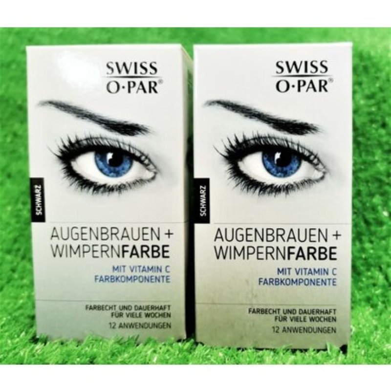 Swiss o Par Eyebrow Color and Eyelash Color Set Black
