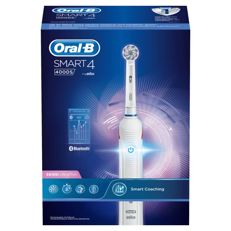 Oral-B SmartSeries Smart 4 4000S Sensi Ultrathin Adult Rotating-oscillating toothbrush White