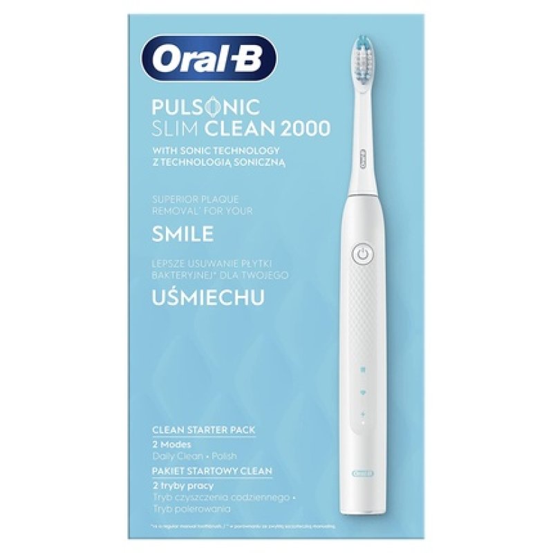 Oral-B Pulsonic Slim Clean 2000 Adult Sonic toothbrush White