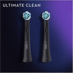 Oral-B iO Ultimate Clean Toothbrush Heads Black 2 Pieces
