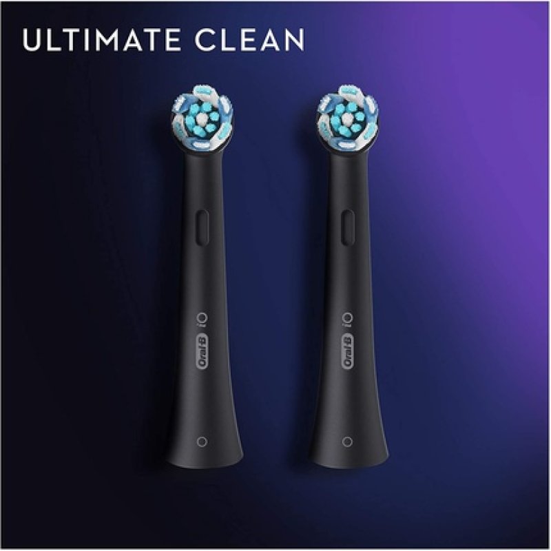 Oral-B iO Ultimate Clean Toothbrush Heads Black 2 Pieces