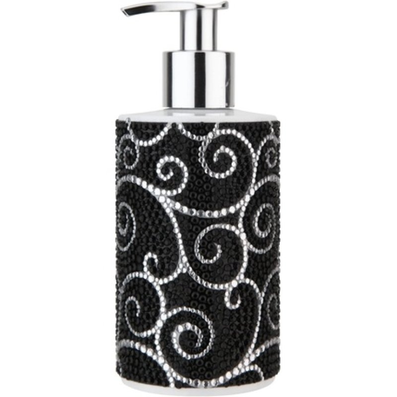 Vivian Gray 3088 Diamonds Soap Dispenser With Glamor Cream Soap, Black 250