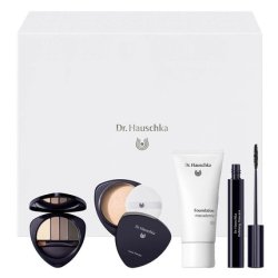 Dr. Hauschka Every Day Beauty Set - Eyeshadow And Brow Palette 5.3g, Foundation 30ml, Transparent Loose Powder 12g,