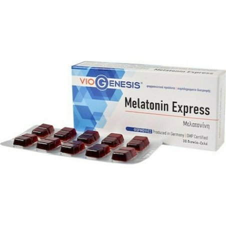 Viogenesis Melatonin Express Dietary Supplement For Sleep 30 Chewable Tablets