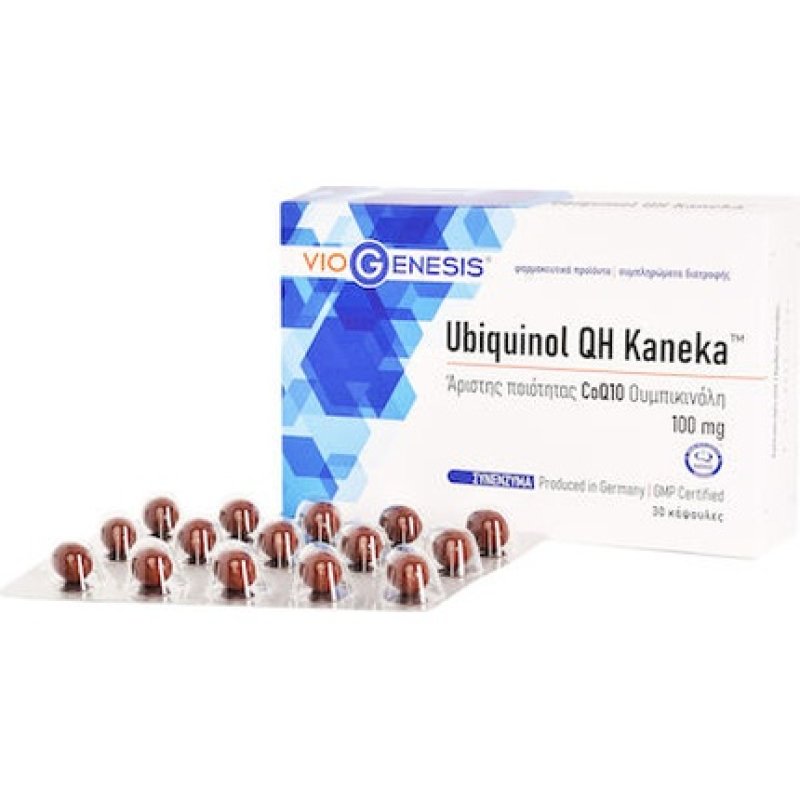 Viogenesis Ubiquinol Qh Kaneka Coq10 100 Mg 30 Softgels
