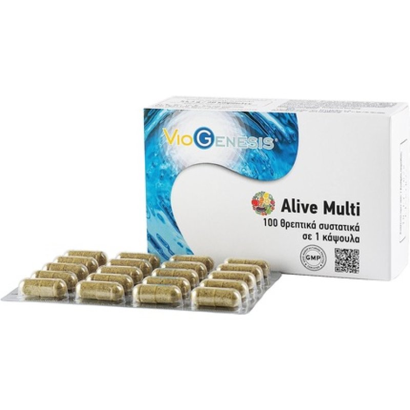 VioGenesis Alive Multi 100 Nutrients Special Multivitamin from Concentrated Superfoods 60 Capsules