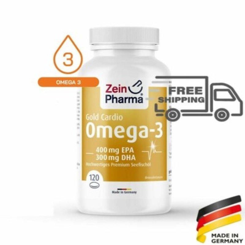 Omega 3 Gold Cardio Edition Heart Health 400EPA 300DHA 120 Capsules