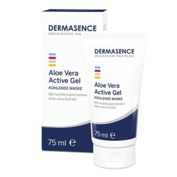 DERMASENCE Aloe Vera Active Gel 75ml Moisturizing and Soothing Care Mask for Face, Neck, and Decollete - Ideal After