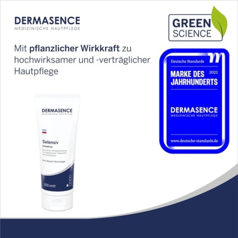 DERMASENCE Selensiv Shampoo 100ml Intensive Treatment for Severe Dandruff - Prevents New Dandruff Formation -
