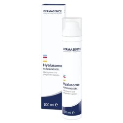 DERMASENCE Hyalusome Cleansing Gel 100ml - Mild Moisturizing Facial Cleanser for Dry Skin - Plant Oil Based