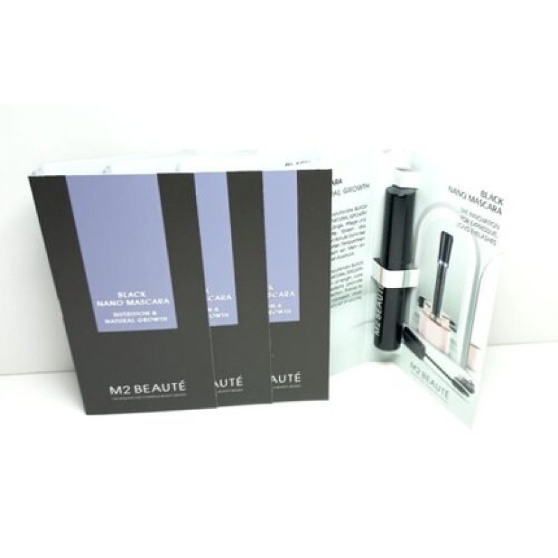 M2 Beauté Black Nano Mascara Nutrition and Natural Growth 6ml