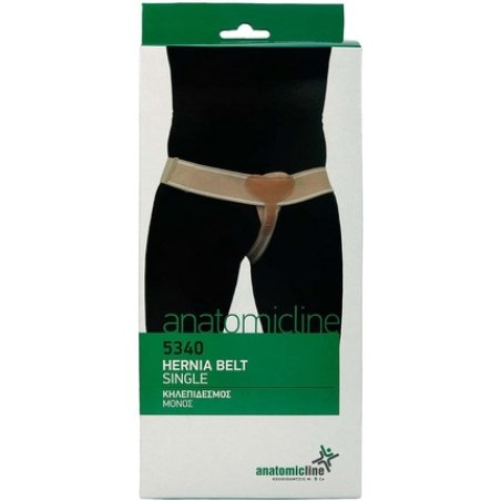 Anatomicline Hernia Belt One Size Made of Light Woven Straps - Left