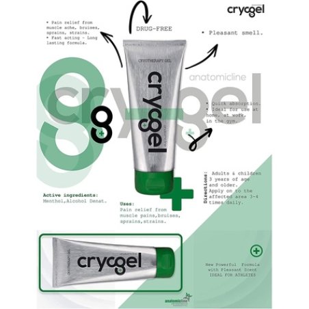 Anatomic Line Cryogel Muscle & Joint Pain Relief Gel for Back, Neck & Shoulders Ache 100ml