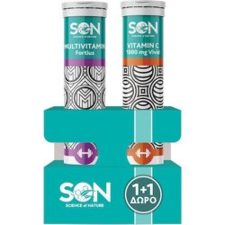 Science Of Nature Multivitamin Fortius 20 Effervescent Tablets Vitamin C 1000mg Vivid