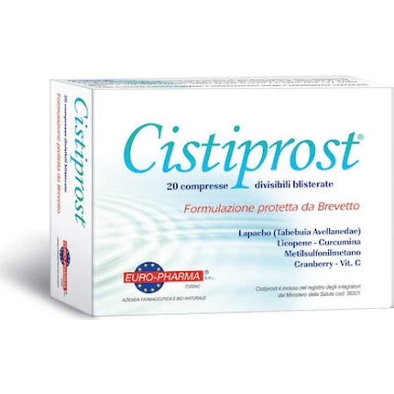 Bionat Cistiprost Dietary Supplement For The Normal Function Of The Prostate - 20 Capsules