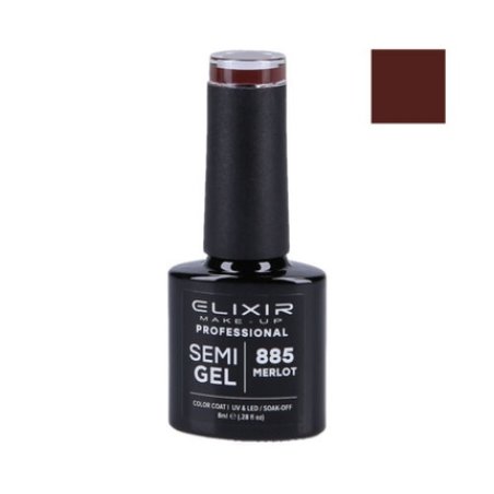 Elixir Hybrid Nail Polish 885 Merlot 8ml