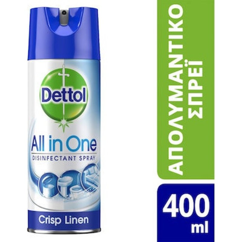 Dettol All In One Crisp Linen Disinfectant Spray - 400ml